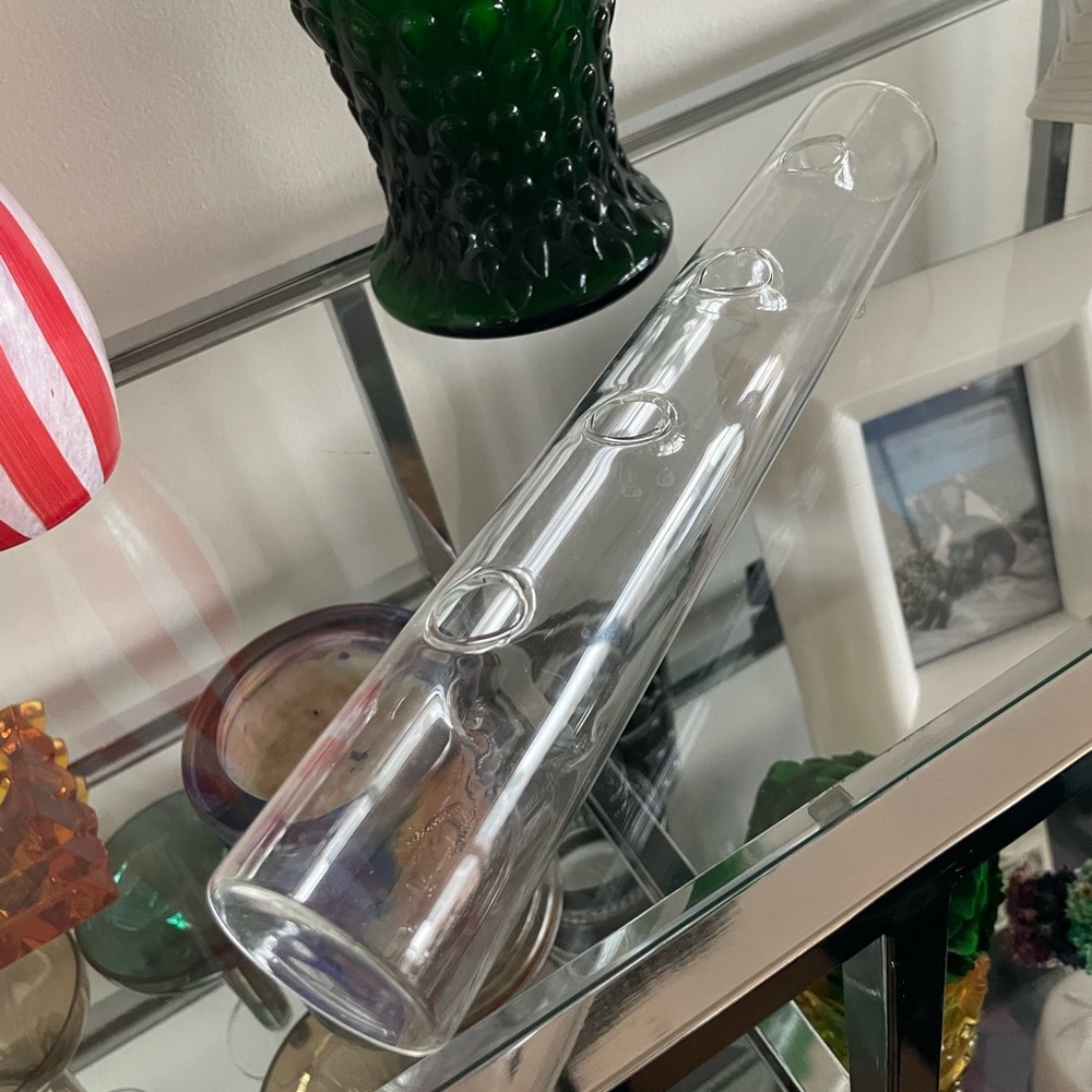 CB2 Transparent Glass Vase